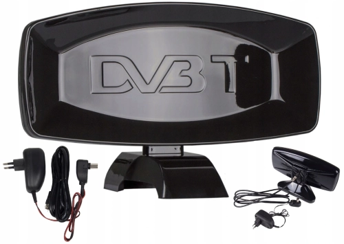 Antena DVB-T2 TV pokojowa mocna + wzmacniacz kabel