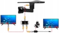 Antena aktywna DVB-T2 3TV MUX8 H.265 kabel zestaw czarna