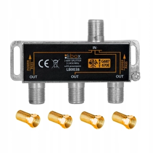 Rozdzielacz splitter rozgałęźnik antenowy na 3 TV