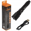 Latarka taktyczna wojskowa LED USB zoom mocna zbijak Libox