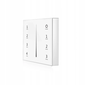 Pilot dotykowy do sterowników taśm LED biały 4 strefy 1-kolor