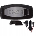 Dekoder tuner TV naziemna DVB-T2 Wiwa mini + antena pokojowa 42 dB