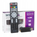Dekoder tuner TV naziemna DVB-T2 Wiwa mini + antena pokojowa 42 dB
