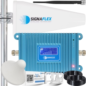 Wzmacniacz zasięgu sygnału GSM Blue 2G 28 dB T1 mocny 3 anteny