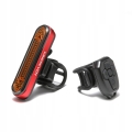 Lampka lampa rowerowa tył USB LED 50 lm kierunkowskaz pilot akumulator