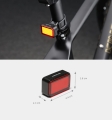 Lampka lampa rowerowa tył USB 28x LED COB 50 lm akumulator