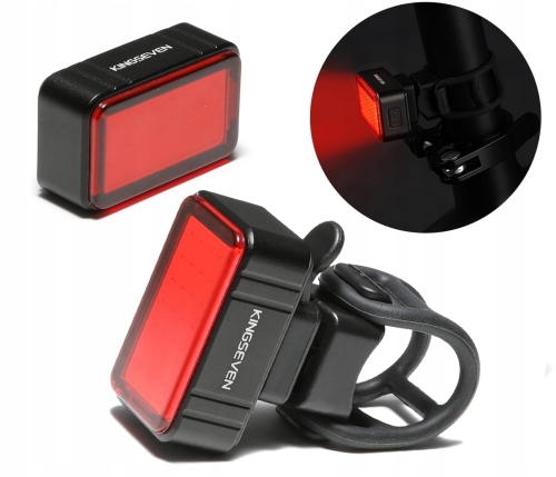 Lampka lampa rowerowa tył USB 28x LED COB 50 lm akumulator