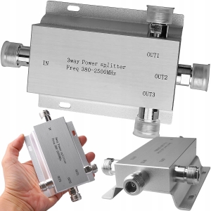 Splitter rozdzielacz do wzmacniacza GSM 3-drożny 0 dB