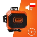 Poziomica laserowa płaszczyznowa samopoziomująca 360° 4Dh Pro PL laser 16 linii 25 m