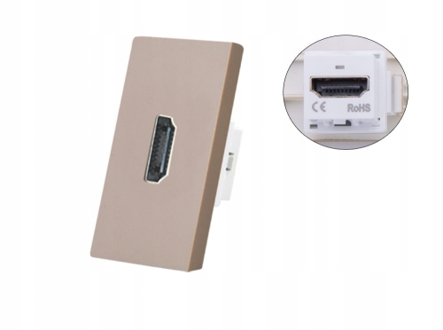 Gniazdo HDMI do ramki złote B-Line