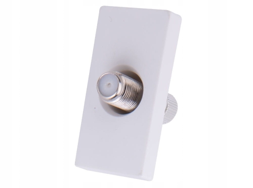 Gniazdo antenowe ścienne do ramki białe B-Line