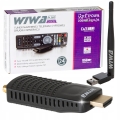 Tuner dekoder TV naziemnej HD DVB-T2 H.265 Wiwa mini WiFi