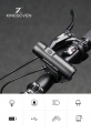 Lampka lampa latarka rowerowa przód LED 400 lm latarka 2000 mAh Kingseven