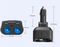 Rozdzielacz gniazda zapalniczki 12-24 V 3x USB QC PD
