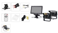 Kamera cofania 2x + monitor 7" TIR kombajn BUS traktor