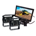Kamera cofania 2x + monitor 7" TIR kombajn BUS traktor