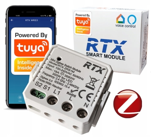 Mini przekaźnik sterownik moduł 16 A ZigBee Tuya