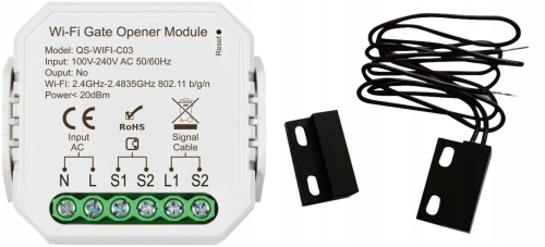 Sterownik bramy garażowej WiFi Tuya z czujnikiem otwarcia Bestseller