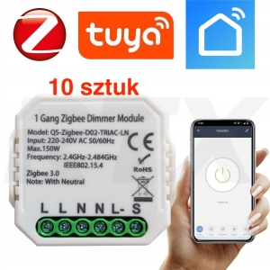 Ściemniacz dimmer zestaw 10 sztuk włącznik ZigBee Tuya