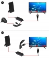 Mocna antena TV pokojowa DVB-T2 aktywna 4K Vayox