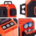 Poziomica laserowa 360° 4D inteligentne auto-poziomowanie komunikaty PL tyczka 
