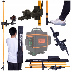 Tyczka uniwersalna rozporowa lasera poziomicy kolumna 5D 3,4 m