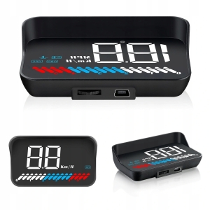 Wyświetlacz projektor HUD LED LCD OBD2 GPS USB M7