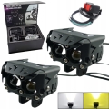 Halogeny motocyklowe LED 40 W 4000 lm 2 tryby lampy