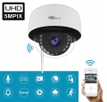Zewnętrzna kamera IP H265 UHD 5 MPx kopułka WiFi