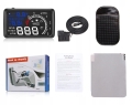 Wyświetlacz projektor HUD LED LCD OBD2 5,5" zegary Blue