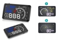 Wyświetlacz projektor HUD LED LCD OBD2 5,5" zegary Blue