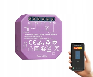 Przekaźnik włącznik z pomiarem prądu 16 A WiFi Tuya