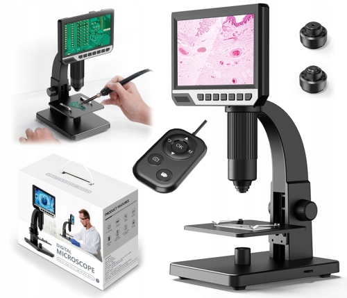 Mikroskop cyfrowy LCD 2000x + 10 LED 1080 p 12 MPx