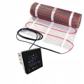 Sterownik ogrzewania termostat podłogowy ZigBee Tuya czarny + szklana ramka