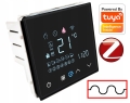 Sterownik ogrzewania termostat podłogowy ZigBee Tuya czarny + szklana ramka