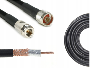 Konektor antenowy 10 m wtyki Nm-Nż przewód SRF-240