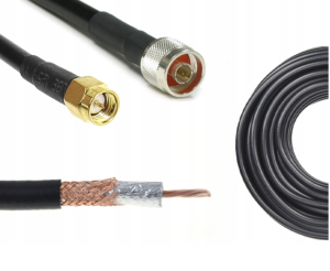 Konektor antenowy 1 m wtyki Nm-SMAm przewód SRF-240