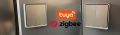 Pilot włącznik Tuya ZigBee 2 obwody 6 scen szary