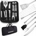 Zestaw akcesoriów przybory sztućce do grilla 9w1 etui