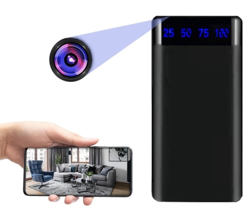 Mini kamera WiFi w powerbanku na żywo 20 h 10000 mAh