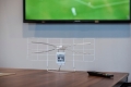 Najmocniejsza antena TV pokojowa DVB-T2 MUX8 FM 4K biała
