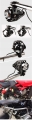 Halogeny motocyklowe lampy reflektory lightbar LED srebrne i czarne wybór