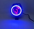 Halogeny motocyklowe Ring LED lampy reflektory U7  kolor czarny lub srebrny wybór 