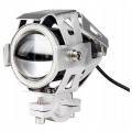 Halogeny motocyklowe Ring LED lampy reflektory U7  kolor czarny lub srebrny wybór 