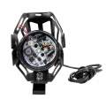 Halogeny motocyklowe Ring LED lampy reflektory U7  kolor czarny lub srebrny wybór 