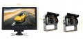 Kamera cofania IR 2x monitor 9" podziałka ekran dzielony na 4