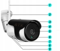 Kamera SmartCam zewnętrzna 3 MPx WiFi IP Tuya Alexa Google