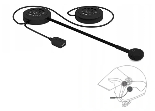 Zestaw słuchawkowy słuchawki Bluetooth do kasku BT + EDR + CSR + MP3