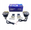 Halogeny motocyklowy LED lampy reflektory komplet PK45
