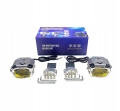 Halogeny motocyklowy LED lampy reflektory komplet PK45